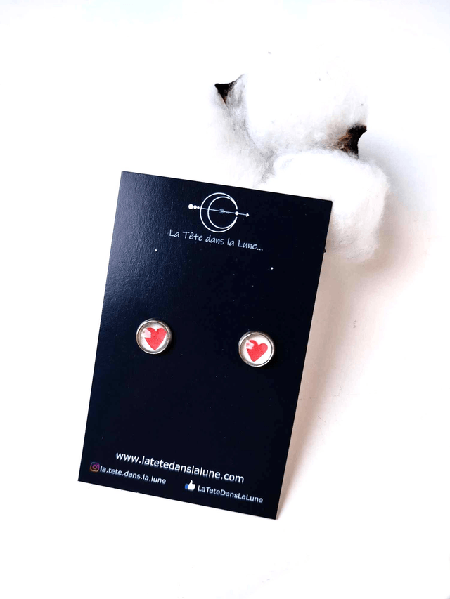 Puces d'oreilles KIDS en PAPIER recyclé - T'aime!