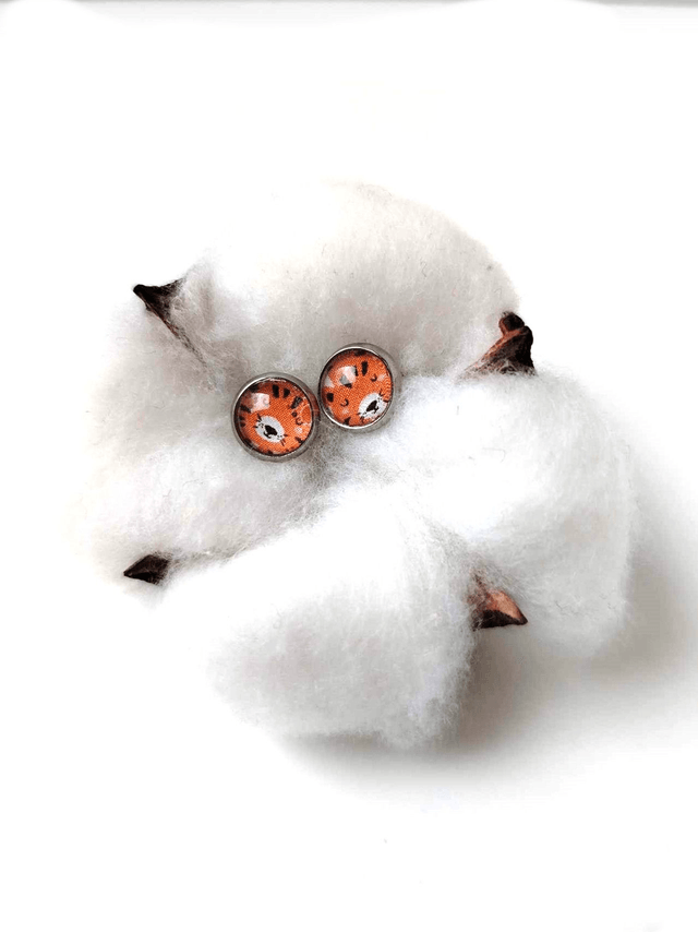 Puces d'oreilles KIDS en PAPIER recyclé - Grrrraouuuu !