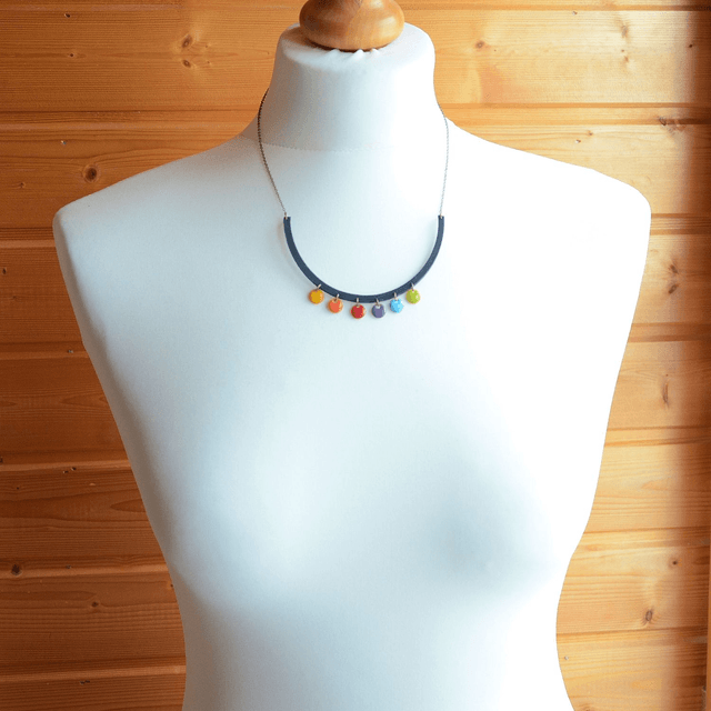 Collier en JOINT RECYCLÉE - Pièce Artisanale et Unique