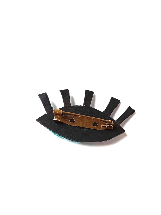 Broche en chute de CUIR et CHAMBRE à AIR de tracteur - Œil Turque- Pièce Artisanale et Unique 