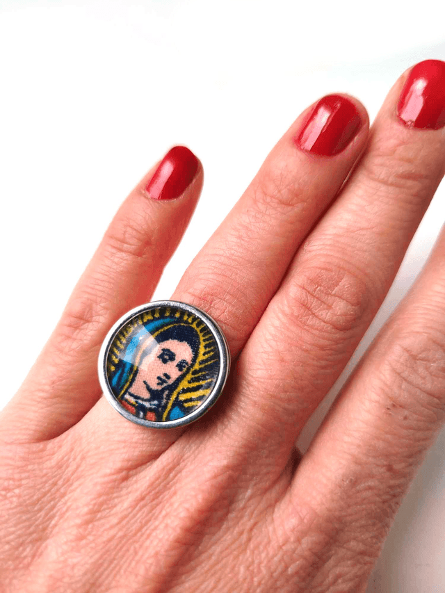 Bague Upcyclée Chute de tissu Recyclée - Vierge