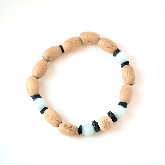 Bracelet Unisexe 100% recyclé - PERLES et CHAMBRE à AIR RECYCLÉES - Pièce Unique 