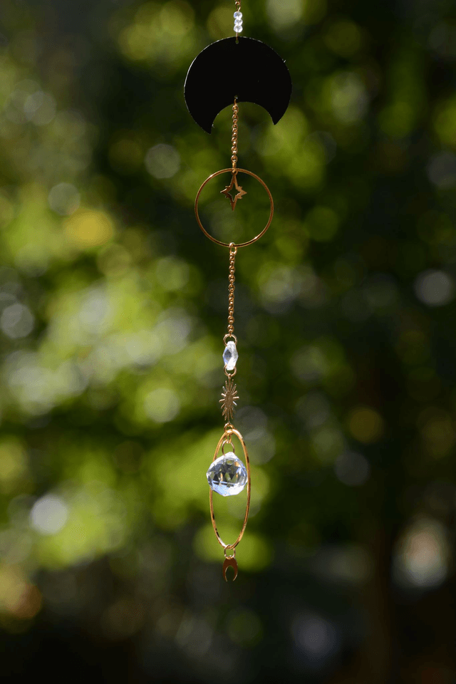 Attrape Soleil d'intérieur Upcyclé - ASTRES - Chambre à Air Valorisée & Perles Recyclées - Pièce Unique
